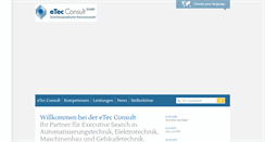 Desktop Screenshot of etec-consult.de